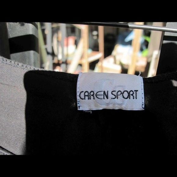 Caren Sport Solid Black Shirt Blouse Top Preowned Holes 2X 3XL ? No Tag Freebie - Picture 4 of 10